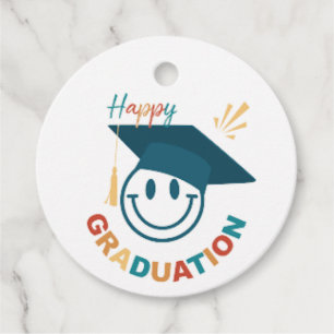 Colourful Happy Graduation Gift Tag Congrats Gift 