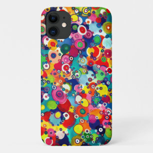 Colourful Happy Little Circles Original Artwork iPhone 11 Case