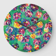Colourful Happy Little Flowers Original Artwork