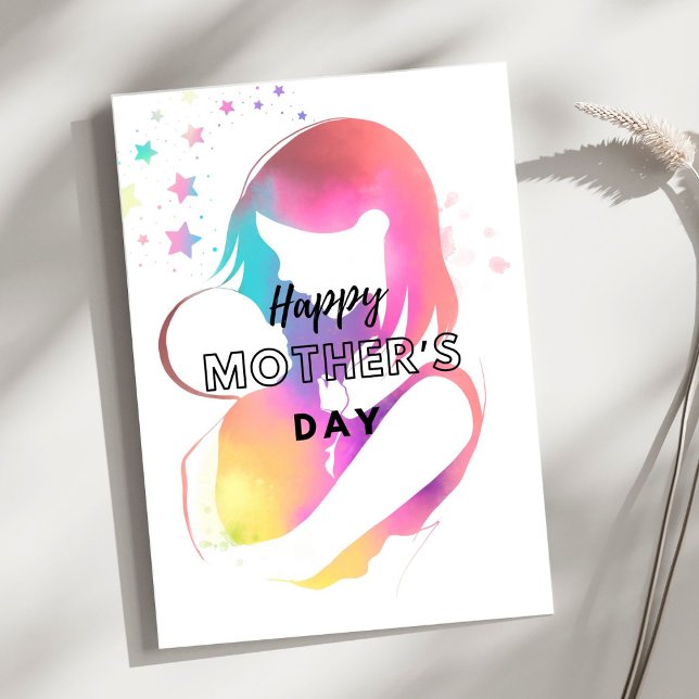 Colourful Happy Mothers Day greeting Card (Creator Uploaded)