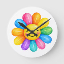 Colourful Happy Rainbow Flower