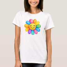 Colourful Happy Rainbow Flower