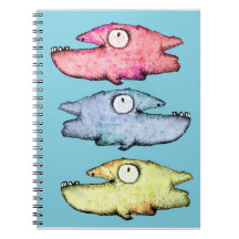 Colourful happy toothy fish in the sea