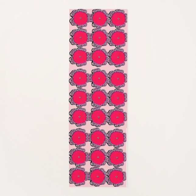 Colourful Harmony: Yoga Mat Art Design" (Front)