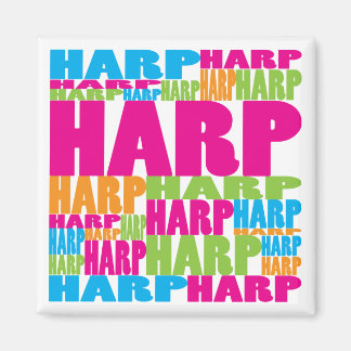 Colourful Harp Magnet