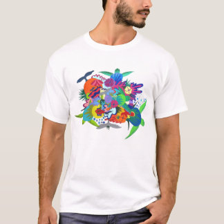 Colourful Hawaiian T-shirt Design
