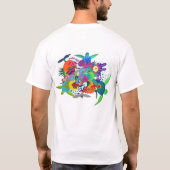 Colourful Hawaiian T-shirt Design (Back)