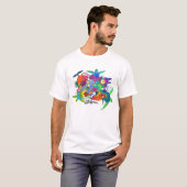 Colourful Hawaiian T-shirt Design (Front Full)