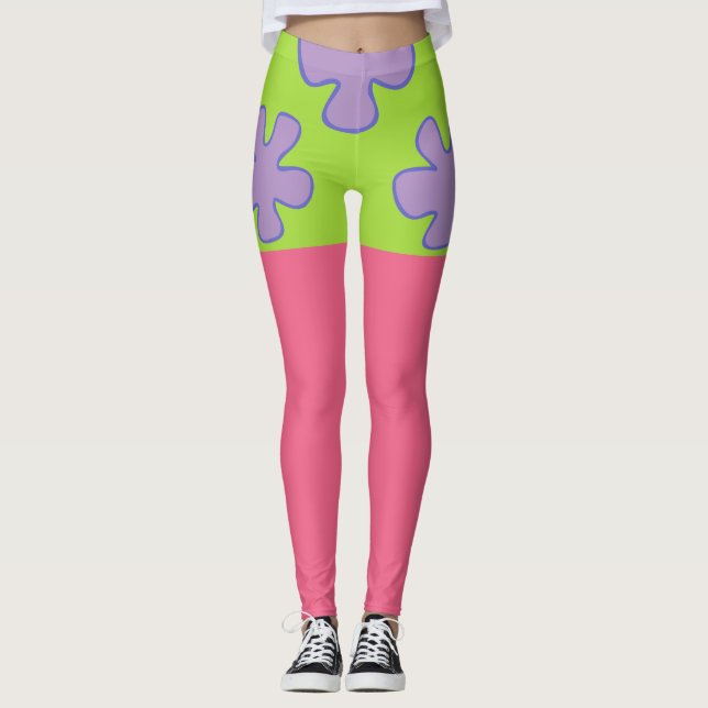 Colourful Hawaiian Two-Toned Pants (Front)