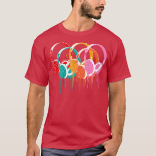 Colourful headphones T-Shirt