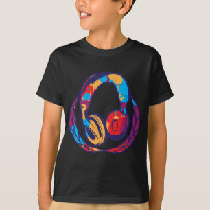 Colourful Headphones T-Shirt