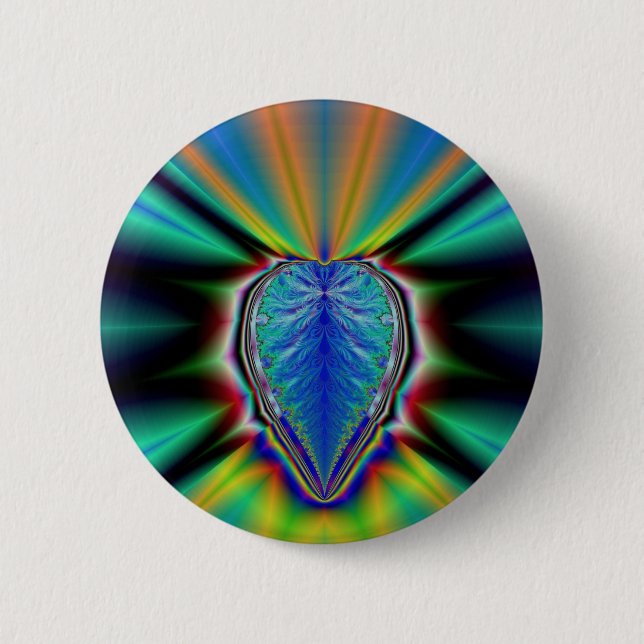 Colourful Heart 6 Cm Round Badge (Front)