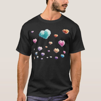 Colourful Heart Clouds T-Shirt