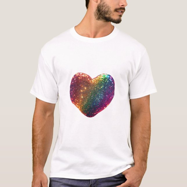 colourful heart design T-Shirt (Front)