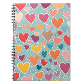 Colourful Heart Notebook – Cool & Romantic