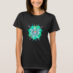 Colourful Heart Paint Brushes T-Shirt