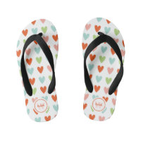 Colourful Heart Pattern Monogram