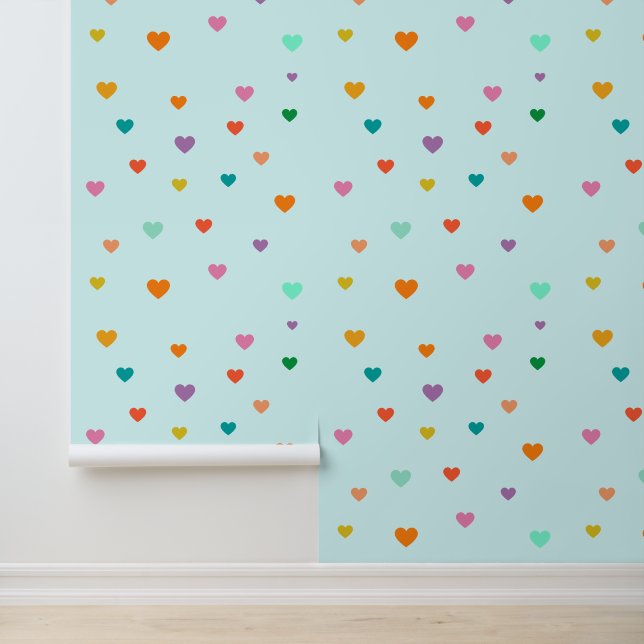 Colourful Heart Pattern Wallpaper (Application)