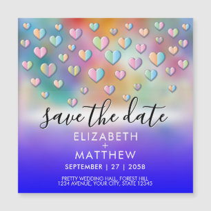 Colourful Heart Speckles Design