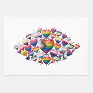 Colourful Heart Wrapping Paper