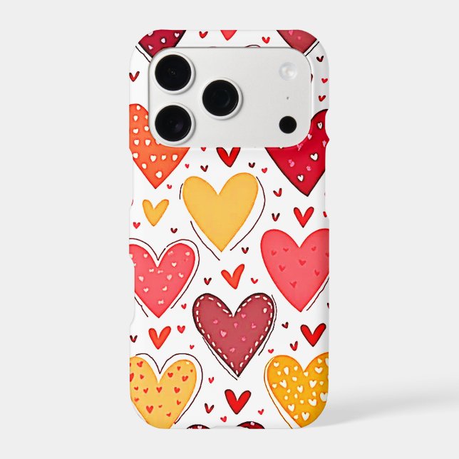 Colourful Heartfelt Love Pattern Design (Back)