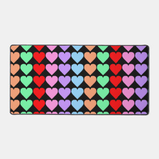 Colourful Hearts 2 Desk Mat