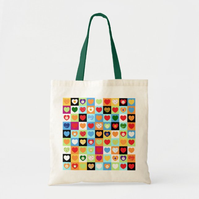 Colourful hearts, bag (Front)