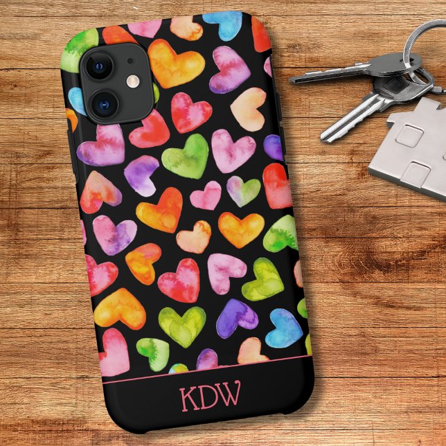 Colourful Hearts  Case-Mate iPhone Case (Creator Uploaded)