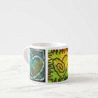 Colourful Hearts Espresso Mug