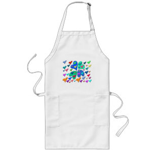 Colourful Hearts Long Apron