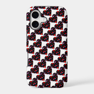 Colourful hearts love case