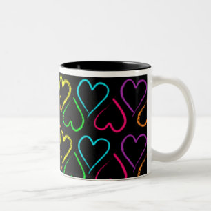Colourful Hearts Mug