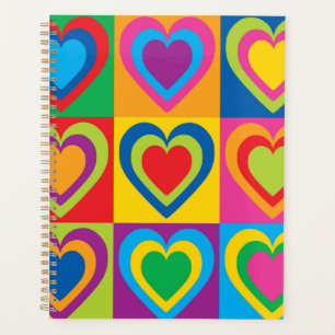 Colourful Hearts Pretty Planner