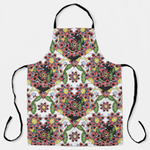 Colourful Hearts, Seamless Romantic Pattern. Apron