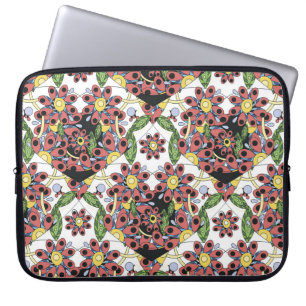 Colourful Hearts, Seamless Romantic Pattern. Laptop Sleeve