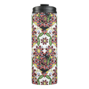 Colourful Hearts, Seamless Romantic Pattern. Thermal Tumbler