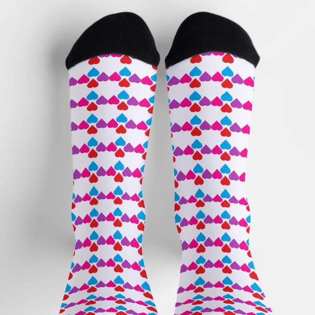 Colourful Hearts Socks (Top)