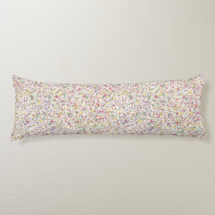Colourful Hearts Splatter Paint, Speckled Body Cushion