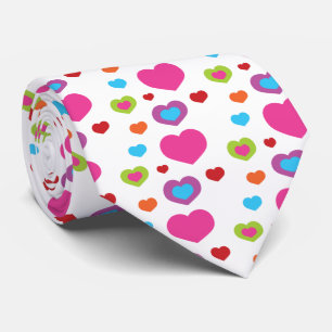 Colourful Hearts Tie