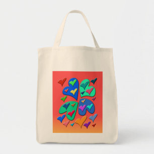 Colourful Hearts Tote Bag
