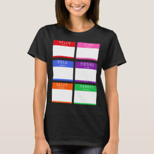 Colourful Hello My Name Is T-Shirt