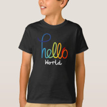 Colourful Hello World Kids' Basic T-Shirt