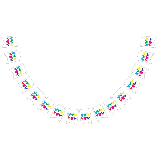 Colourful Hens Bunting (All)
