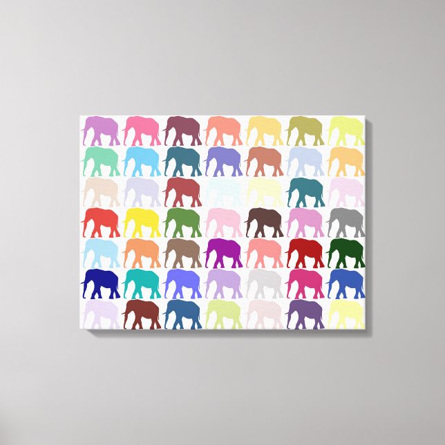 Colourful Herd Canvas Print (Front)