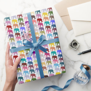 Colourful Herd Wrapping Paper