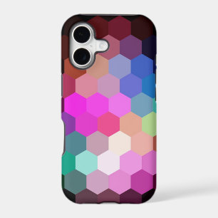 Colourful hexagonal seamless graphic