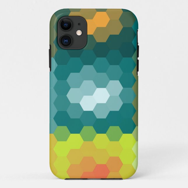 Colourful hexagons seamless graphic Case-Mate iPhone case (Back)
