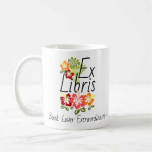 Colourful Hibiscus Book Lover Coffee Mug