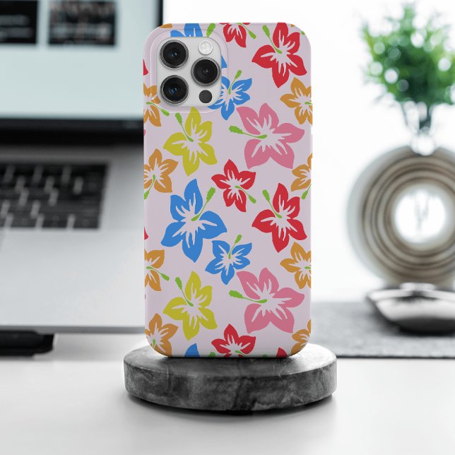 Colourful Hibiscus, Pattern Of Flowers Case-Mate iPhone Case (Creator Uploaded)