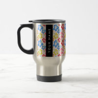 Colourful Hibiscus, Pattern Of Flowers, Your Name